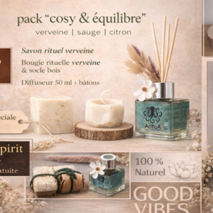 Pack « Cosy & Équilibre » – Rituel verveine