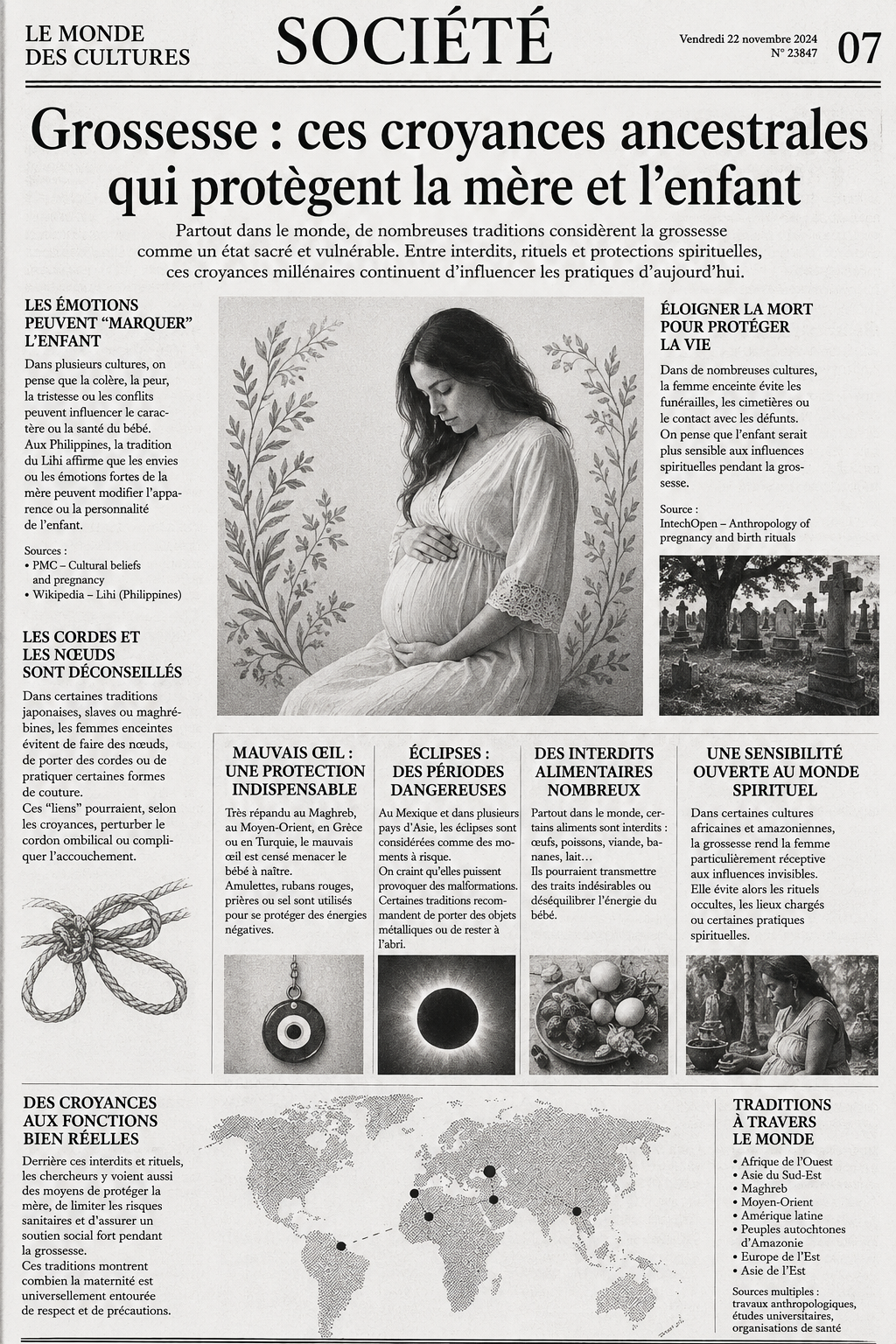 Quand la grossesse devient un état spirituel : ces croyances du monde qui protègent la mère et l’enfant